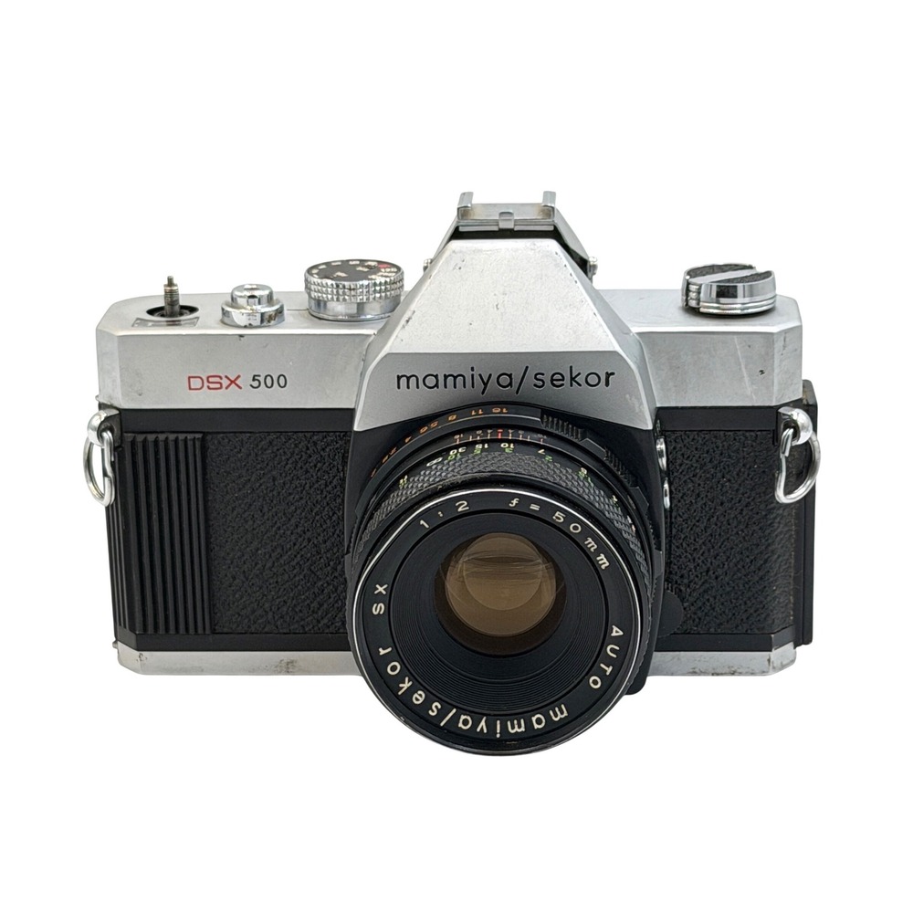 Mamiya Sekor DSX 500 35mm SLR Film Camera with Auto Mamiya-Sekor SX 50mm f2 Read
